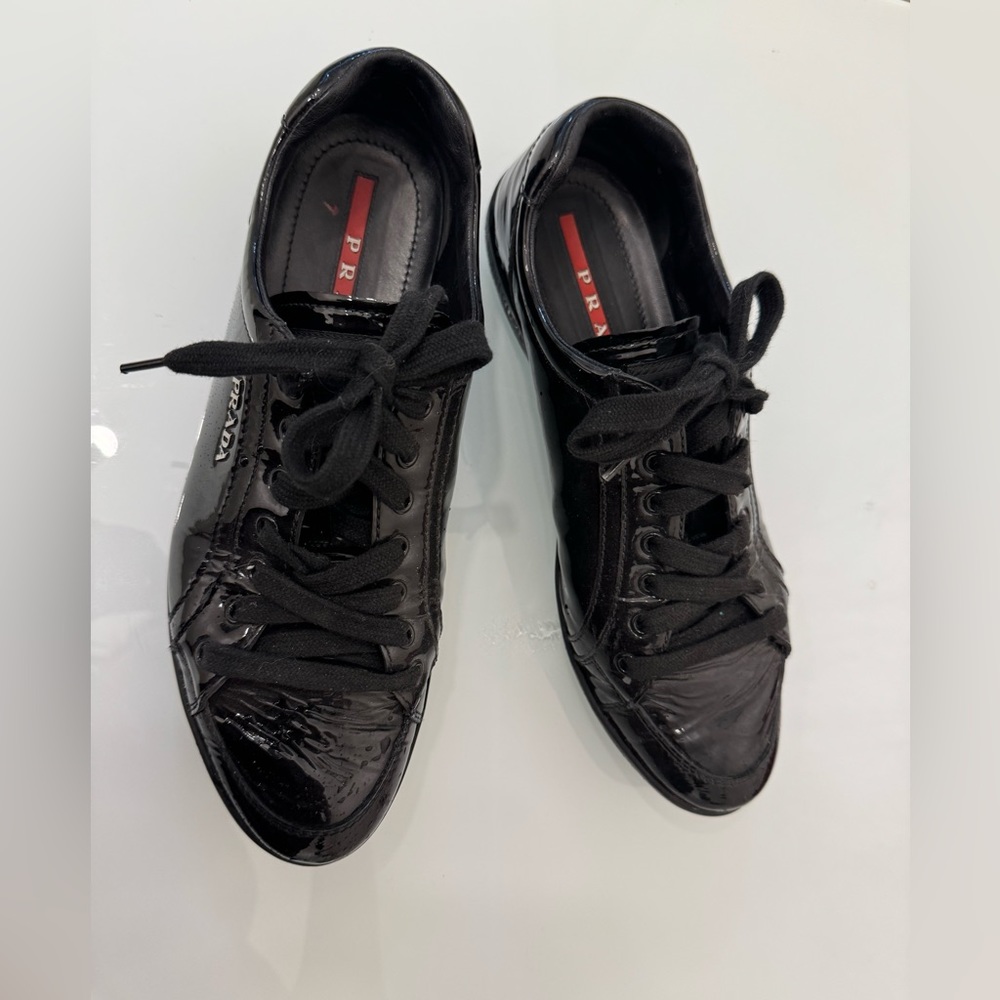 Prada Sneakers. Patent Leather no box size 38